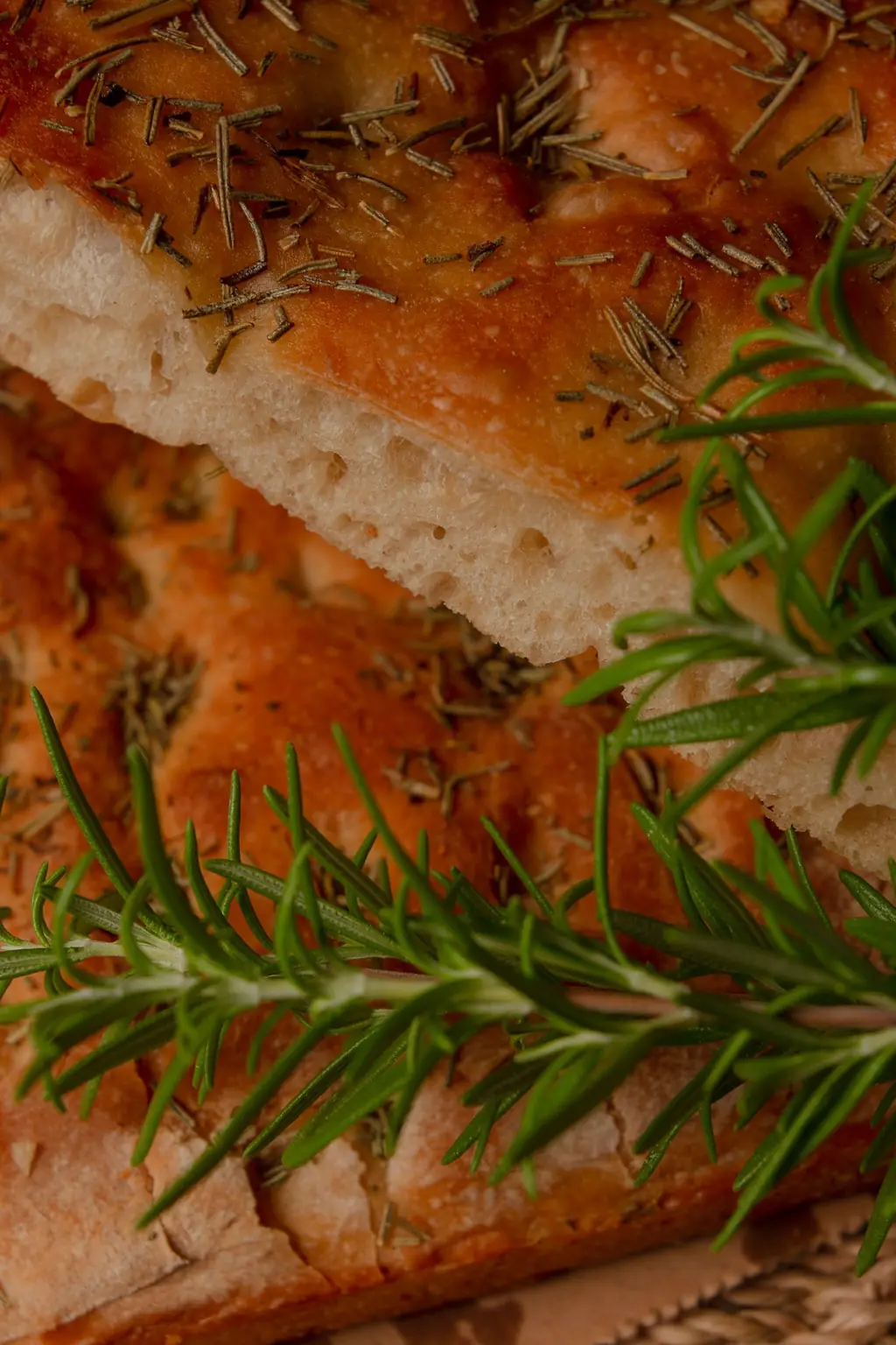Focaccia con romero fresco